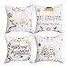 BLEUM CADE Christmas Bronzing Pillow Cover Merry Christmas Throw Pillow Case Elk Christmas Tree Throw Pillow Case Modern Cushion Cover Square Pillowcase Decoration Christmas Sofa Bed Chair Car