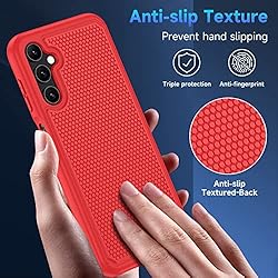 Huness for Samsung Galaxy A14 5G Case with Tempered