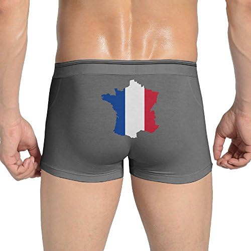 YWHmn France Flag Men's Soft Underwear Trunks Basic Brief
