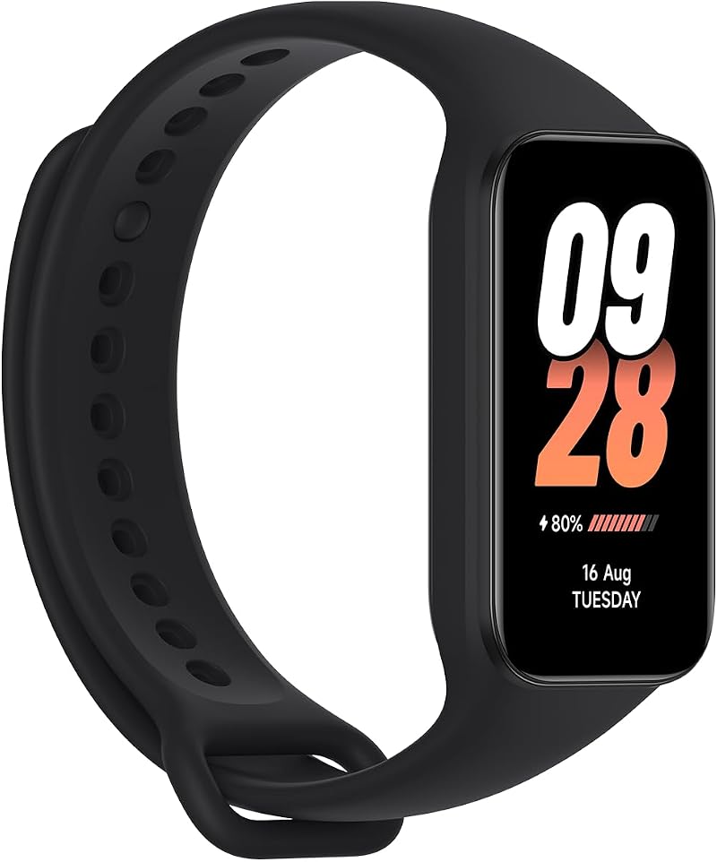 XIAOMI Smart Band 8 Active Black Fitness Tracker 1.47 inch TFT 14 Day HR SpO2