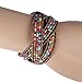 SusenstoneLady Bohemian Beaded Bangle Bracelet Multilayer Jewelry