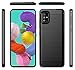 PhuLok Galaxy A51 Case, Samsung A51 Case, with Tempered Glass Screen Protector, Slim Thin Soft TPU Rubber Bumper Rugged Durable Protective Case for Samsung Galaxy A51 (Black-A51)
