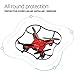 Contixo Mini Pocket Drone 4CH 6 Axis Gyro RC Micro Quadcopter with 3D Flip, Intelligent Fixed Altitude (Hover Mode) (Red)