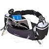 LotFancy Buiktas, loopgordel met drinkfles (BPA-vrij), comfortabel en ademend, voor marathon, joggen, fietsen, kamperen…