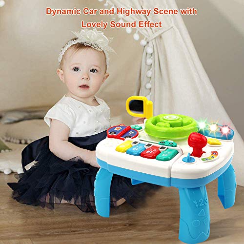 HANMUN Musical Learning Table Baby Toys 2 in 1 Early Education Toys