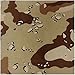 ARMYU Camo Bandana Camouflage Head Wrap Do-Rag 100% Cotton Bandanna Face Cover (Desert Camouflage -27