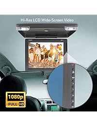Legado de 15.1 pulgadas de alta resolución. Flip Down para montaje en techo monitor de visualización de vídeo LCD y transmisor de infrarrojos