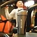 BOTTLED JOY Protein Shaker Bottle, Non-Toxic Wide Mouth 100% Leak Proof Shake Water Bottles 27oz 800ml (Grey)