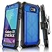 Samsung galaxy J3 Emerge Case, eSamcore J3 Luna Pro/J3 Eclipse/J3 Prime/J3 Mission/J3 2017/Express Prime 2/AMP Prime 2/Sol 2 Belt Clip Case (Blue)