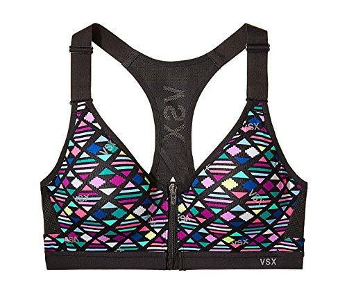 Victoria's Secret Incredible Underwire Front Close Sports Bra Pixel Geo 32D