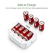 EBL RCR123A Rechargeable Batteries 3.7V Batteries (8 Counts) 750mAh and Battery Charger - Ultra Fit for Arlo VMC3030 VMK3200 VMS3330 3430 3530 Wireless Security Cameras, ETL Certified