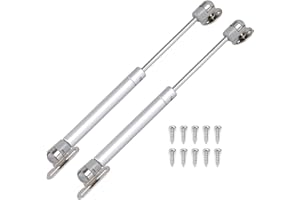 JZK 2X Gas Hydraulic strut Stay Lift Hinge Piston arm Damper 100N for Heavy Flap Door, Soft Close lid Support for Large Toy Box lid, Cupboard Door, Storage Chest lid