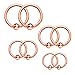 BodyJ4You Captive Bead Piercing Ring Kit 16G Stainless Steel Nose Tragus Lip Nipple Belly Rings 8PC