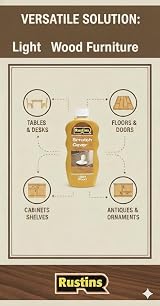 Rustins Scratch Cover Light 300ml for Light-Toned Wood Furniture view 2