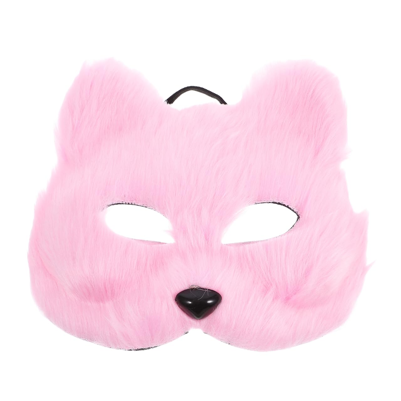 Holibanna Masquerade Fox Masks Japanese Fox Cat Masks Dress Up Party Atificial White Cosplay for Halloween Carnival Masquerade Accessory (Pink)
