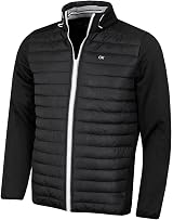 Calvin Klein Mens Hybrid Jacket Black Silver XL