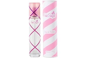 Pink Sugar Eau de Toilette Perfume for Women, Floral + Fruity Scent, Notes of Raspberry, Cotton Candy, and Vanilla, Sweet and Sensual Fragrance