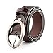 WERFORU Vintage Leather Belts for Women Embossed Western Strap with Round Buckle