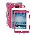 ACEGUARDER ;Slim Military Heavy Duty Cover for kids Rainproof Shockproof Drop Resistance with Back Clip for Apple Ipad mini 1/2/3 (Ice/Rose)