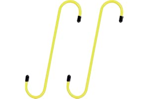 Inscool Brake Caliper Hangers, Brake Caliper Tool with Rubber Tips, Automotive Tools for Mechanics, Brake Caliper Hooks Hangers, Work on Brake Axle and Suspesion Systems- 2Pcs (Yellow)