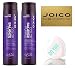 Joico Color Balance PURPLE Shampoo & Conditioner DUO Set (with Sleek Compact Mirror) (10.1 oz / 300ml - Retail DUO Kit)