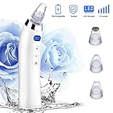 Bornkey Blackhead Remover Pore Vacuum - 2018 New Updated Electric Pore Cleaner, Blackhead Removal Comedo Extractor Suction Tool  Beauty Device with LCD Display for Facial Skin