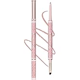 Flower Knows Bunny Garden Gel Eyeliner,Dual-Ended Gel Eyeliner Pencil,Waterproof & Longlasting,Smudge Proof Satin Finish Formula,Cruelty-Free & Vegan (03 Strawberry Pink)