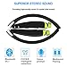 Wireless Headphones, Ayyie Bluetooth Headset Neckband with Tri-fold Stereo Earbuds for iPhone X, Samsung S7/Note 8 and Other Smartphones (16 Hours Playtime Noise Cancelling Headsets)