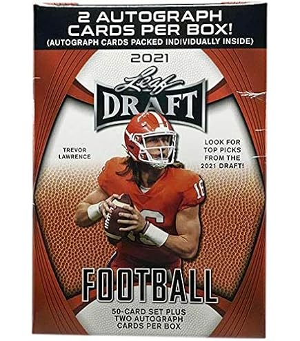 Amazon.com: 2021 Leaf Draft Football box (50-card set