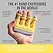 Prohands VIA Hand Exerciser, Finger Exerciser (Hand Grip Strengthener), Spring-Loaded, Finger-Piston System, Isolate and Exercise Each Finger, (4 lb Light Tension, Yellow-Via)