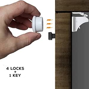 Cerraduras de gabinete Protección de cajones magnéticos Cerraduras de