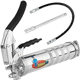 Slippery Pete Pistol Grip Grease Gun Cranks up to 6000 PSI-Lubricate Tractors, RV's, Cars, PTO Shafts, Steering Cylinder, Universal Joints, Suspension Tie Rods, Ball Joints, Chassis and Drive Shafts