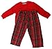 SlSleepytimePjs Kids Family Matching Pajamas Red Plaid 3T