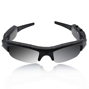 BeiLan Sonnenbrille Kamera 480P DVR Brillen Videorecorder Camcorder mit USB-Kabel und SD-Kartensteckplatz für Jagd Angeln Kaj