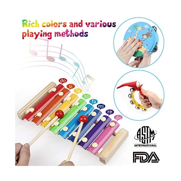 Anpro-27pcs-Musical-Instruments-for-Toddlers-Wooden-Percussion-Instruments-Toy-Set-with-Canvas-Bag-Best-Gift-for-Children-Over-3-Years-Old Anpro 27pcs Musical Instruments for Toddlers, Wooden Percussion Instruments Toy Set with Canvas Bag, Best Gift for…