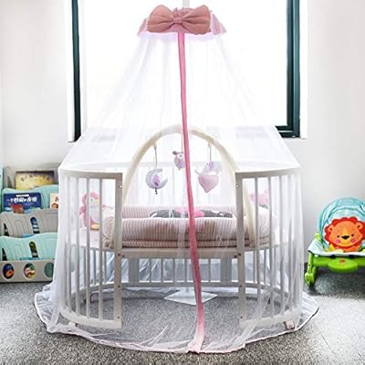 round baby bed with canopy