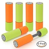 Anmei Mini Super Soaker Foam Pocket Water Guns (6 Pack) Toys For Kids Summer Swimming Pool Game Beach Sand Water Blaster Toy