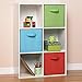 ShellKingdom Storage Bins, Foldable Fabric Storage Cubes And Cloth Storage Organizer Drawer For Closet And Toys Storage, 6 Pack (Green)