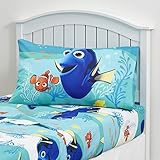 Kids Bedding Set 3 Piece Finding Dory Nemo Bed Sheet Set Twin Size Children Bedroom