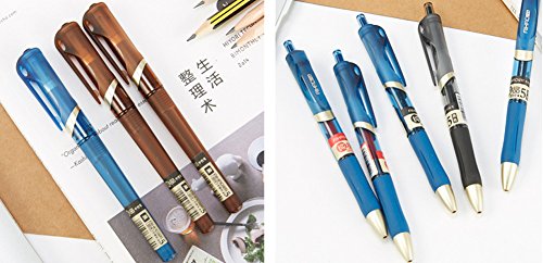 30-pack Gel Ink Rollerball Pens Black + Blue Gel Pens Medium Ballpoint Pens for Smooth Writing with Comfort Grip Model Random (30 mix model)