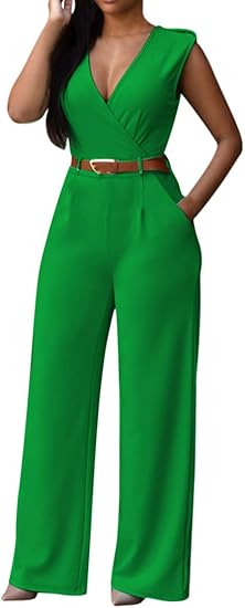 pink and green jumpsuit