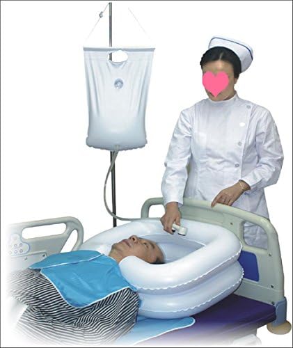 douper Inflatable Shampoo Basin Set for The Disabled/Pregnant Woman Comfortable and Convenient in-bed Shampooing BPA Free