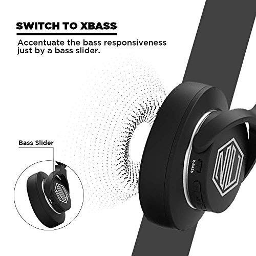 Nu Republic Starboy 3 Wireless Headphones with Extra bass Mode, Extra Memory Foam in Ear-Cups and Headband, 25 Hours Bat