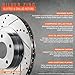 Max Brakes Front & Rear Performance Brake Kit [ Silver Zinc Slotted Drilled Rotors + Ceramic Pads ] KT053613 Fits: 08-12 Grand Caravan + Town & Country 09-11 Journey | VW 09-12 Routan