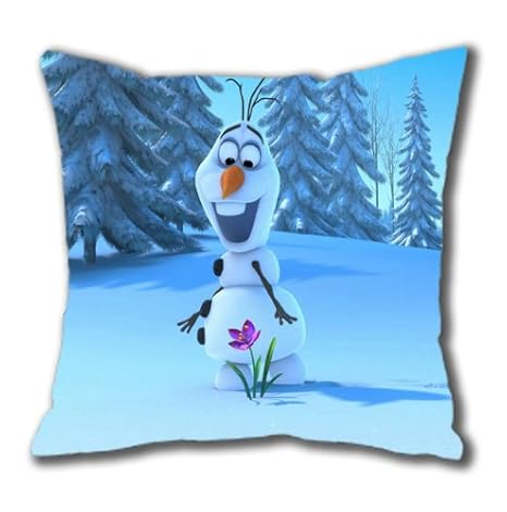 Olaf Frozen Movie Cotton Square Pillow Case By Eemuse Amazon In