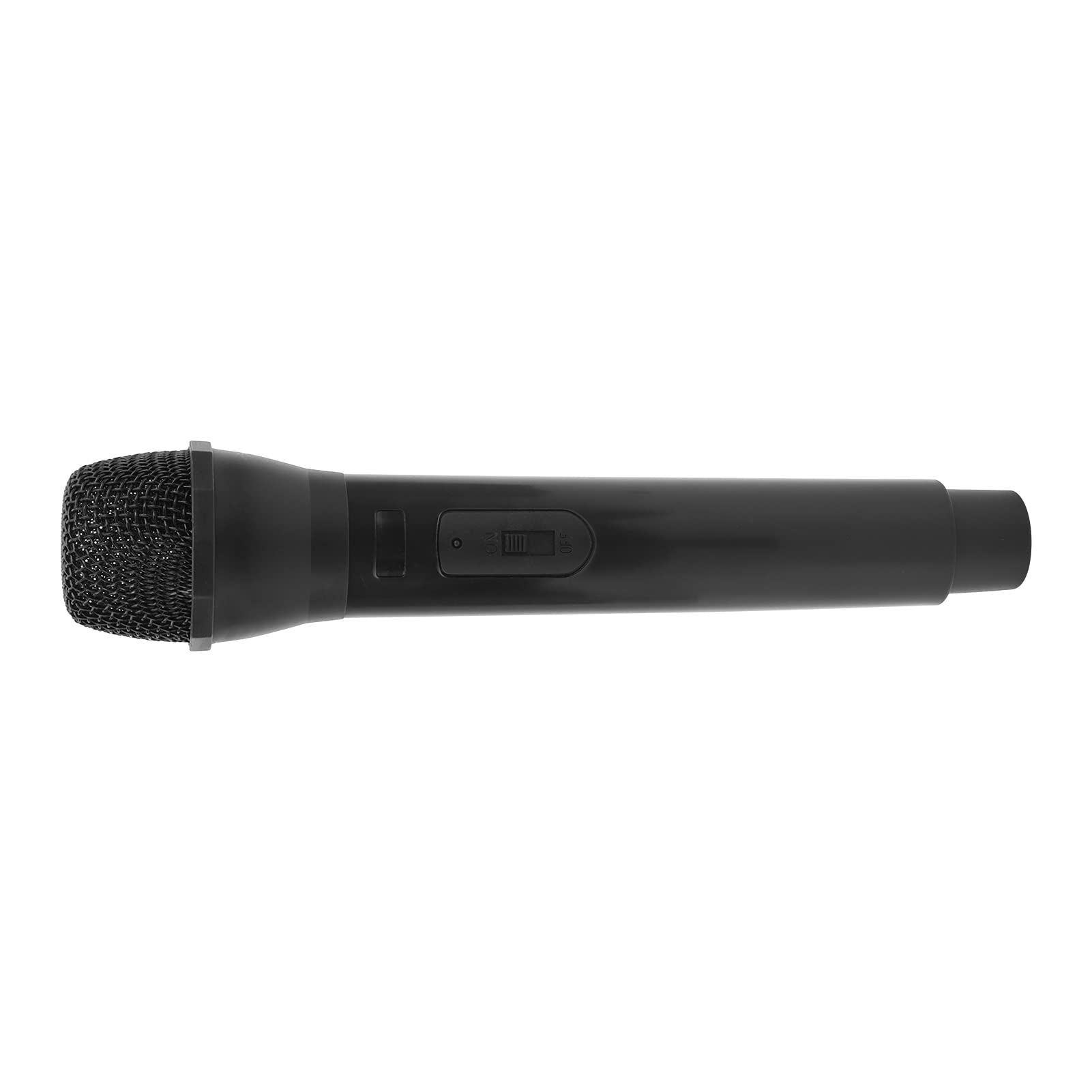 Akozon Pretend Microphone Prop, Toy Microphone, Kids Microphone Toy Prop, Cosplay Simulation Microphone Realistic Prop Plastic Microphone for Karaoke (Black)