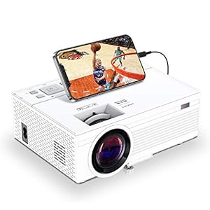 Towond Mini-beamer, 1080p, draagbare Full HD videoprojector met afstandsbediening, 7500 l thuisbioscoopbeamer…