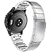 MoKo Band Compatible with Garmin Fenix 7/Fenix 6/6 Pro/Fenix 5/5 Plus/Forerunner 935/945/Approach S60/S62/Quatix 5 Fit 22mm Band, Stainless Steel Replacement Strap, Silver