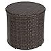 Best Choice Products Outdoor Wicker Rattan Barrel Side Table Patio Furniture Garden Backyard Pool