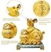 Bwinka 2020 Feng Shui Chinese Zodiac Rat/Mouse Year Golden Resin Collectible Figurines Decoration for Luck & Wealth Perfect for Your Home or Office (Mc-xwfd)